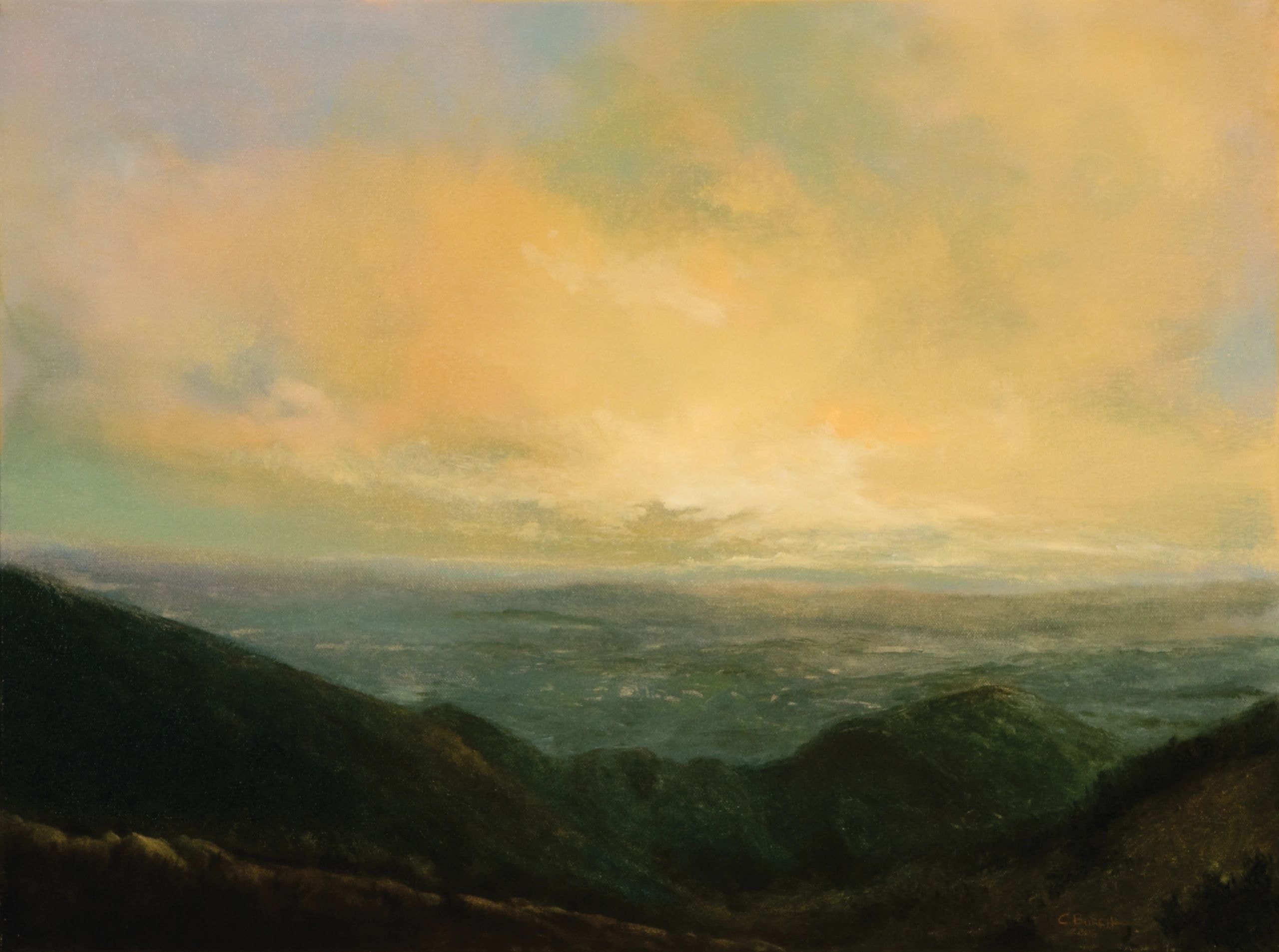 Jamestown Series painting by Christopher Burch, oil on canvas